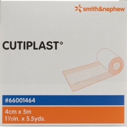 Cutiplast Wundverband 4cmx5m Vlies Weiss