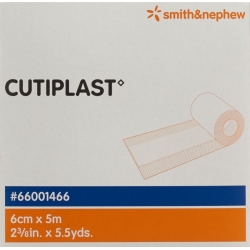Cutiplast Wundverband 6cmx5m Vlies Weiss