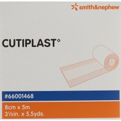 Cutiplast Wundverband 8cmx5m Vlies Weiss