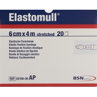 Elastomull Gazebinde Weiss 4mx6cm 20 Stück