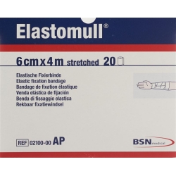 Elastomull Gazebinde Weiss 4mx6cm 20 Stück