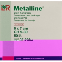 Metalline Drain-Kompressen Steril 6x7cm 50 Beutel