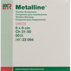 Metalline Tracheo-Kompressen Steril 8x9cm 50 Beutel