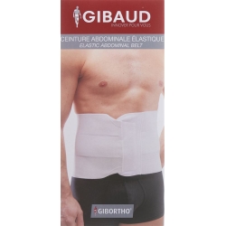 Gibaud Leibgürtel Velcro 24cm 106-120cm Weiss