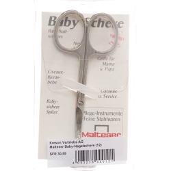 Maltese baby nail scissors diagonal 7.5cm No. 12