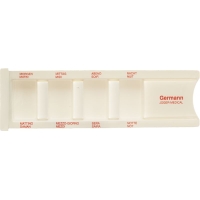 Germann Daily Drug Disp White/red lettering