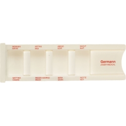 Germann Daily Drug Disp White/red lettering