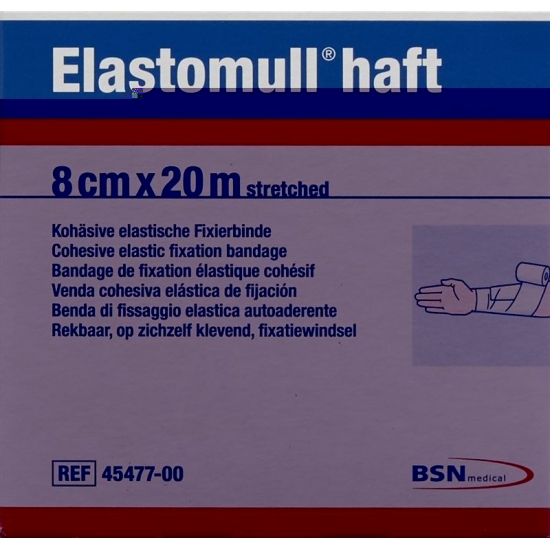 Elastomull adhesive gauze bandage white 20mx8cm roll buy online