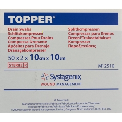 Topper Schlitzkompressen 10x10cm Steril 50 Beutel 2 Stück