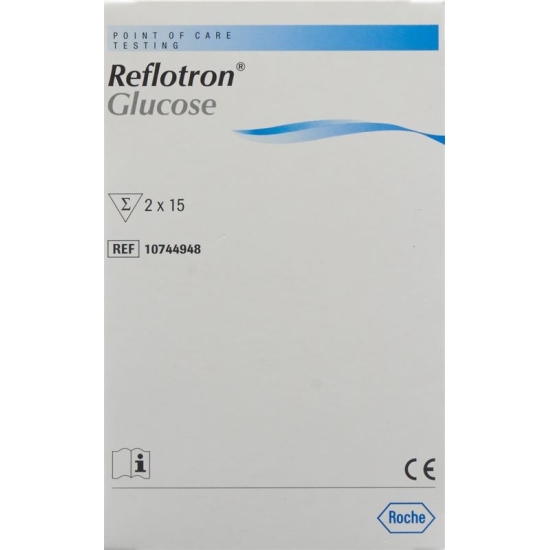 REFLOTRON glucose test strips 2 x 15 pcs