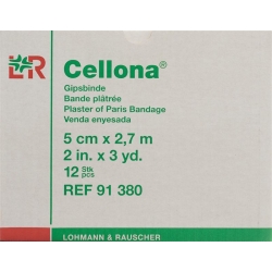 Cellona Gipsbinden 2.75mx5cm Feincremig 12 Stück
