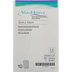 VariHesive Extra Dünn Hydrokolloidverband 5x10cm 10 Beutel