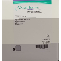 VariHesive Extra Dünn Hydrokolloidverband 15x15cm 5 Stück