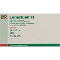 Lomatuell H Salbenkompresse 10x20cm Steril 10 Stück
