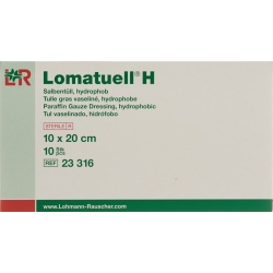 Lomatuell H Salbenkompresse 10x20cm Steril 10 Stück