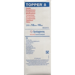 Topper 8 Einmal-Kompressen 10x10cm Unsteril 200 Stück