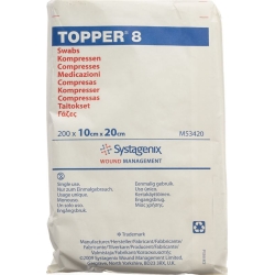 Topper 8 Einmal-Kompressen 10x20cm Unsteril 200 Stück