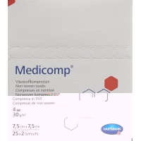 Medicomp Bl 4 Fach S30 7.5x7.5cm Steril 25x 2 Stück
