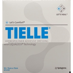 Let's Comfort Tielle Classic Hydropolymer-Schaumverband 11x11cm 10 Beutel