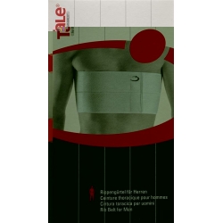 Tale Rib Belt 15cm Men's Velcro White