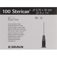 Sterican Nadel 22g 0.70x30mm Schwarz Luer 100 Stück