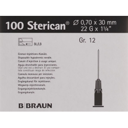 Sterican Nadel 22g 0.70x30mm Schwarz Luer 100 Stück
