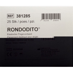 Rondodito Fingerverband Trikotschlauch Weis 25 Stück