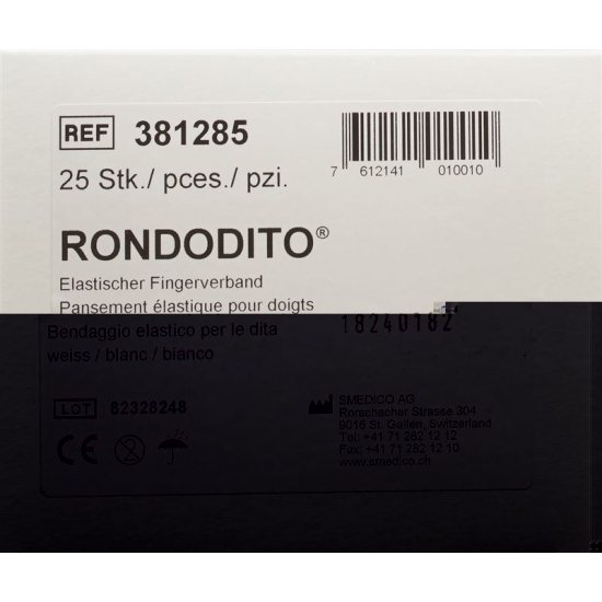 Rondodito Fingerverband Trikotschlauch Weis 25 Stück buy online