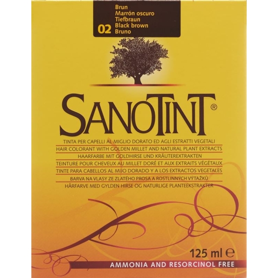 Sanotint Hair colour 02 deep brown buy online