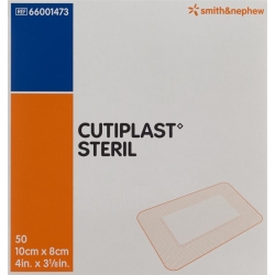 Cutiplast Steril Wundverband 10cmx8cm Weiss 50 Stück