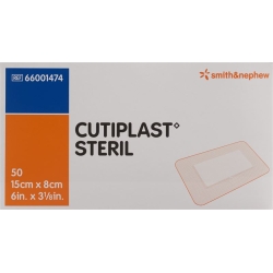 Cutiplast Steril Wundverband 15cmx8cm Weiss 50 Stück