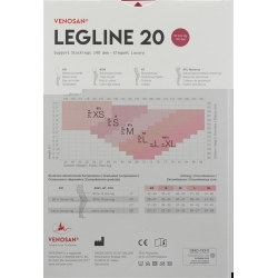 Venosan Legline 20 A-d S Black 1 pair