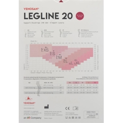 Venosan Legline 20 A-ghz M Black 1 Paar