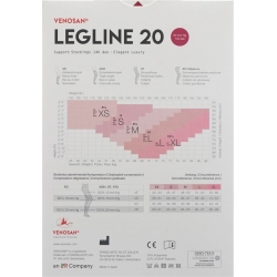 Venosan Legline 20 A-ghz M Sahara 1 Paar