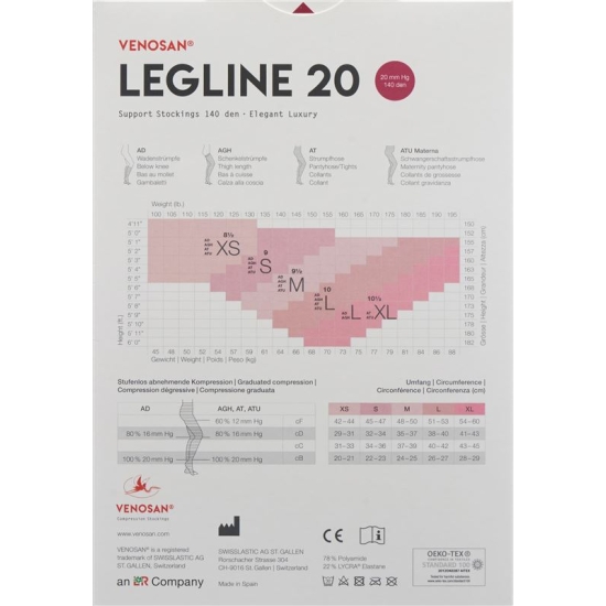 Venosan Legline 20 A-ghz L Sahara 1 Paar buy online