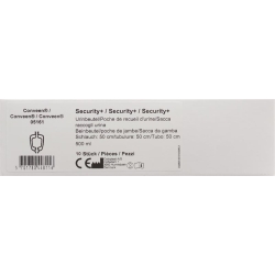 Conveen Security Plus Beinbeutel Unsteril 500ml 50cm 10 Stück
