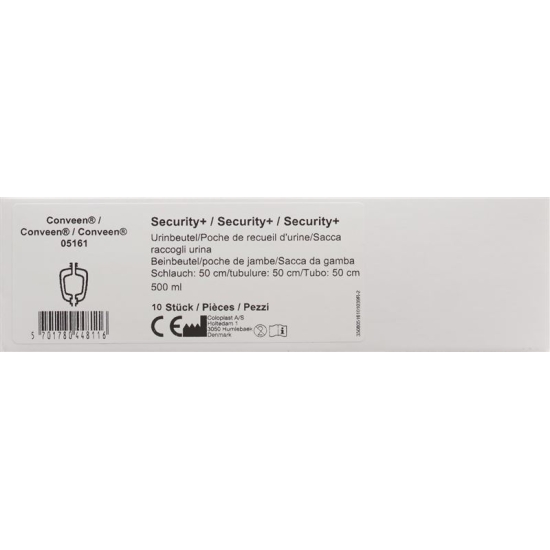 Conveen Security Plus Beinbeutel Unsteril 500ml 50cm 10 Stück buy online