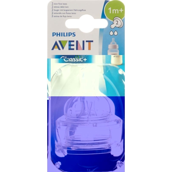 Avent Philips Tee Sauger 2 Loch Silikon 2 Stück buy online