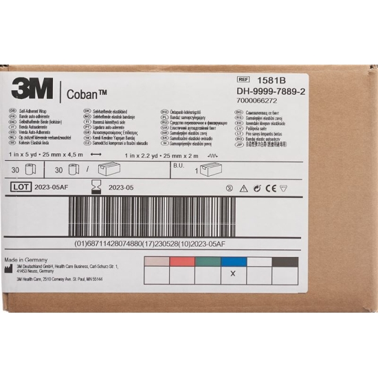 3M Coban Elastische Binde Blau 2.6cmx4.57m 30 Stück buy online