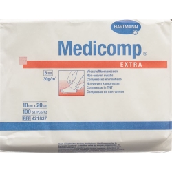Medicomp Extra Vlieskompressen 10x20cm Nicht Steril 100 Stück