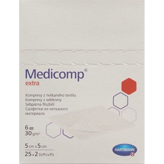 Medicomp Extra 6 Fach S30 5x5cm St 25x 2 Stück buy online