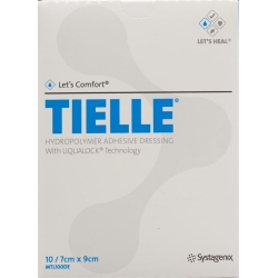 Let's Comfort Tielle Classic Hydropolymer-Schaumverband 7x9cm 10 Beutel