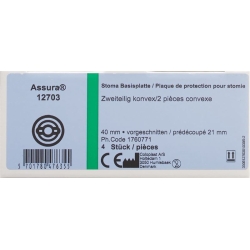 Assura Basisplatte Konvex 21/40mm 4 Stück