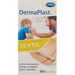 Dermaplast Textil 4cmx10cm 10 Plasters