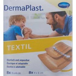 Dermaplast Textil Centro Strips Skin-Coloured 16 Pieces