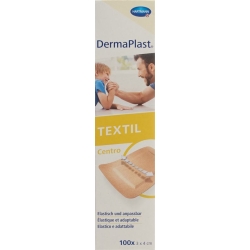 Dermaplast Textil Centro Strip 3cm x 4cm Skin-Coloured 100 Pieces