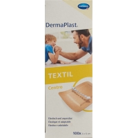 Dermaplast Textil Centro Strip 4cmx6cm Skin-Coloured 100 Pieces