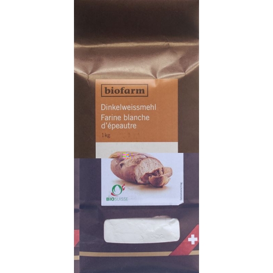 Biofarm Dinkel Weissmehl Knospe Beutel 1kg buy online