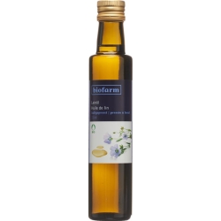 Biofarm Leinöl Knospe Flasche 2.5dl