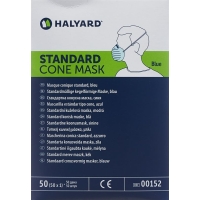 Halyard OP Masken Cone Classic Hellbl Disp 50 Stück
